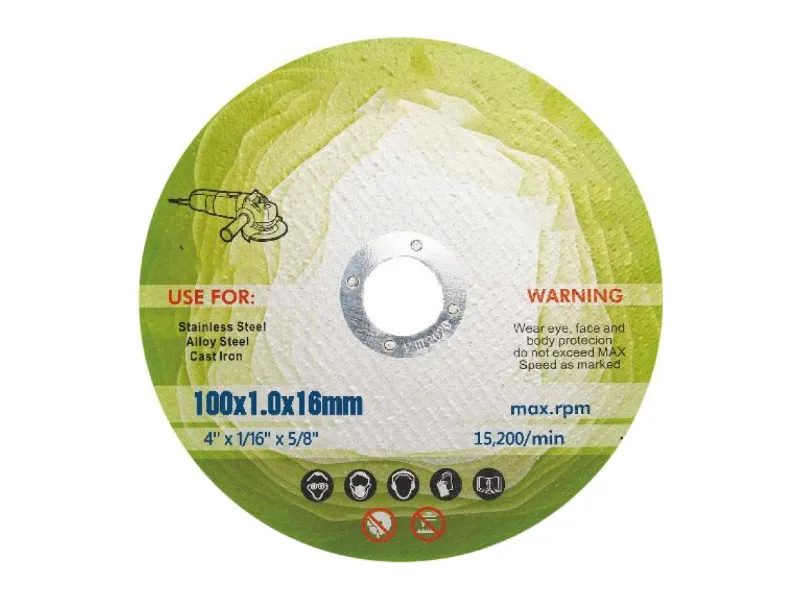 Disco de corte para aço inoxidável