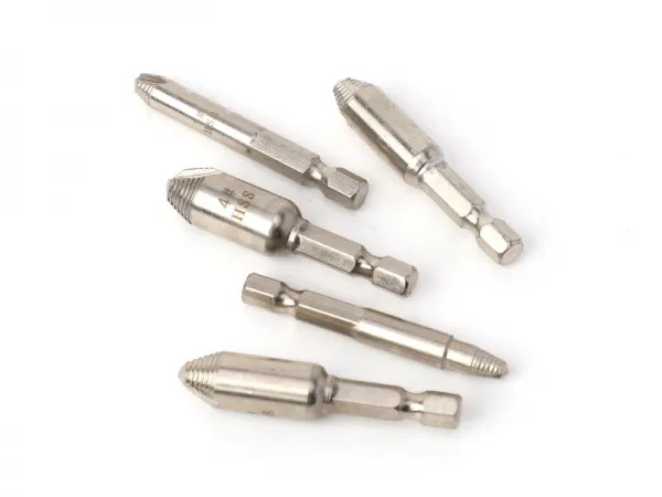Conjunto extrator de parafuso despojado 5 unidades