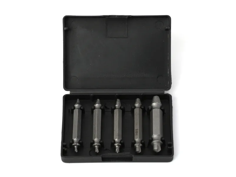 Conjunto extrator de parafuso despojado 5 unidades