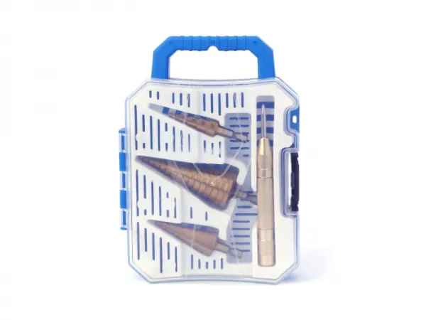 Conjunto de broca escalonada de 4 unidades