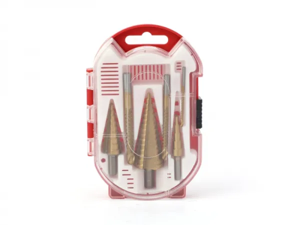 Conjunto de broca escalonada de 6 unidades e broca dente de serra