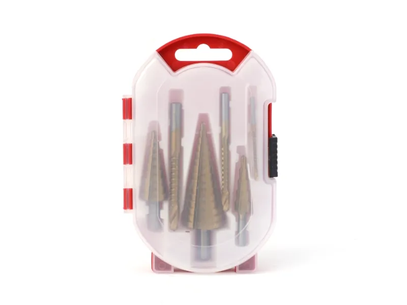 Conjunto de broca escalonada de 6 unidades e broca de dente de serra