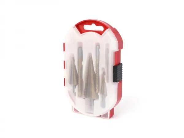 Conjunto de broca escalonada de 6 unidades e broca dente de serra