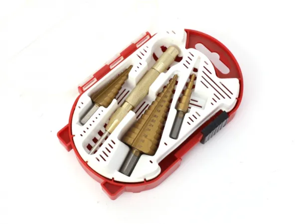 Conjunto de broca escalonada de 4 unidades