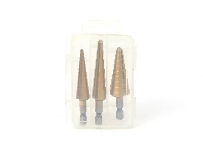 Conjunto de broca escalonada de 3 unidades