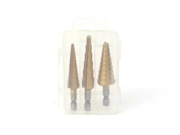 Conjunto de broca escalonada de 3 unidades