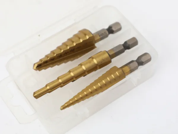 Conjunto de broca escalonada de 3 unidades
