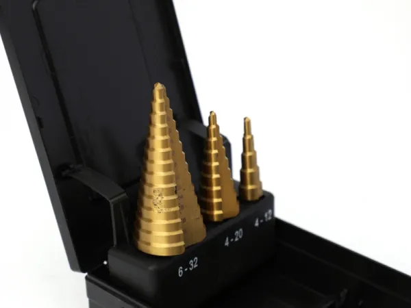 Conjunto de broca escalonada de 3 unidades