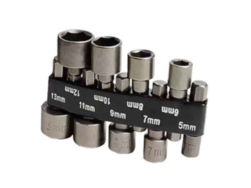 Conjunto de chave de porca não magnética de 9 unidades