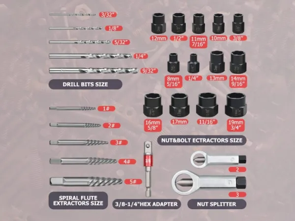Conjunto extrator 26 unidades