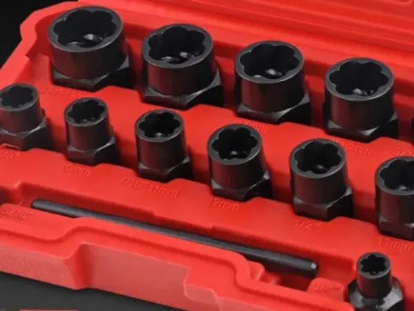 Conjunto de extrator de parafuso e parafuso quebrado de 15 unidades