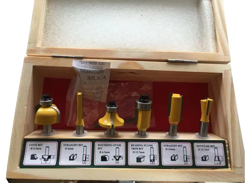 Conjunto de bits de roteador 6pcs