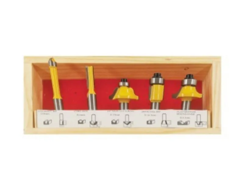 Conjunto de bits de roteador inicial de 5 unidades