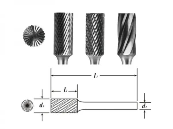 Rebarba de carboneto tipo B