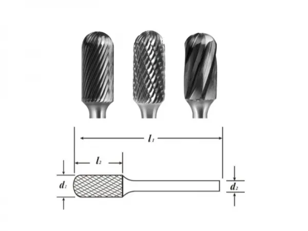 Rebarba de carboneto tipo C