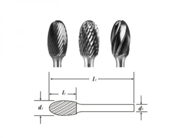 Rebarba de carboneto tipo E