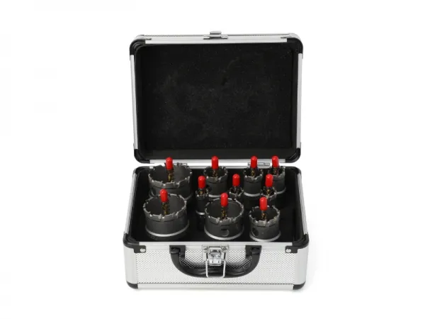 Conjunto de serra de furo de parede 10 unidades